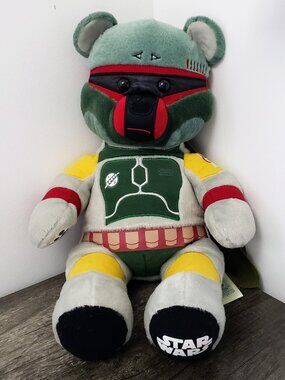 Build A Bear Star Wars Boba Fett The Original Mandalorian Plush 18" Retired BAB